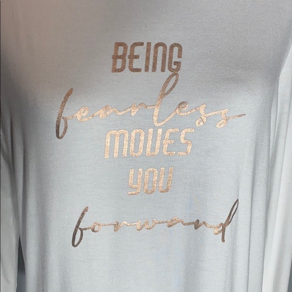 Francesca's Collections Tops - ⚠️FINAL PRICE UNLESS BUNDLED⚠️ NWT Francesca's Fearless Graphic Long Sleeve Tee
